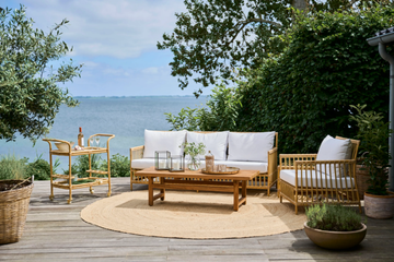 CARLO EXTERIOR - Alu-Rattan and ArtFibre bar trolley by Sika Design - view 3